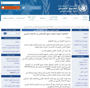 الجزء الأول :الاتفاقية الدولية لحماية جميع الأشخاص من الاختفاء القسري ديباجة
