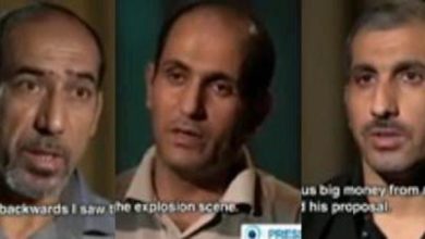 The government controlled Press TV of Iran broadcasts the confession of the Three Al Ahwazi prisoners