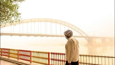 إحصائية نسبة التلوث البيئي لكل متر مكعب بالمدن الأحوازية وفقأ للاعترافات الايرانية الرسمية: