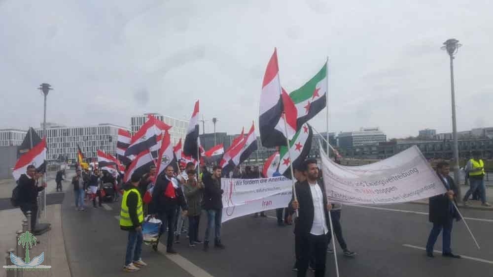 Ahwazische Demonstration in Berlin- anlässlich der iranischen Besetzung von Staat Al.Ahwaz