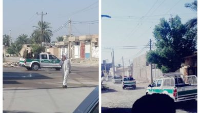 انتشارقوات الامن الايرانية لمنع الأحوازيين من اقامة صلاة عيد الفطر بالتزامن مع الدول العربية و الاسلامية