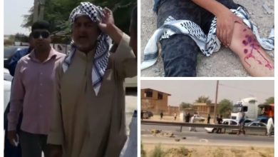 احتجاجات في اخر ايام شهر رمضان المبارك في منطقة الغيزانية و اصابة عدد من الاطفال برصاص الامن الايراني