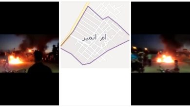 قرية ام اتمير تلتحق بالاحتجاجات الشعبية المطالبة بانهاء سياسة تعطيش الشعب و تهجيره