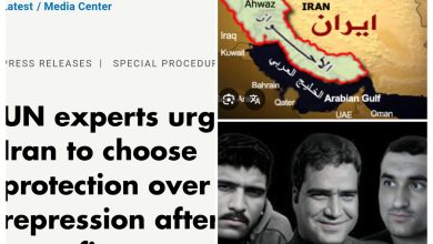 UN:Iran reported that the six Ahwazi Arab men were sentenced to execution. According to this report,