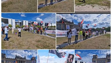 Die Abschlusserklärung der Ahwazi-Demonstration vor dem Deutschen Bundestag